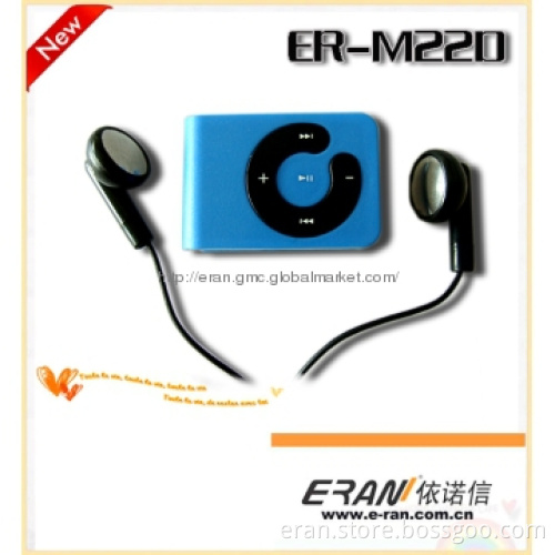 2012 New Cheap Clip Mini MP3 Player, Support TF Card